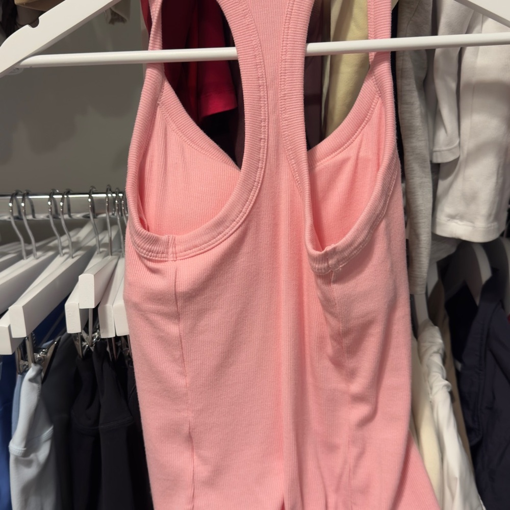 Oner Active Pink Ribbed Racerback Tank Top - Picture 4 of 4